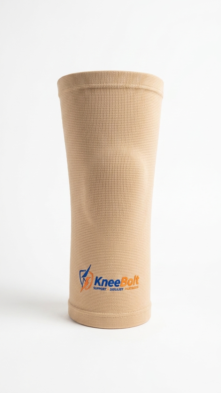 KneeBolt Premium Compression Knee Cap for Joint Pain Relief & Arthritis Support (Men & Women)