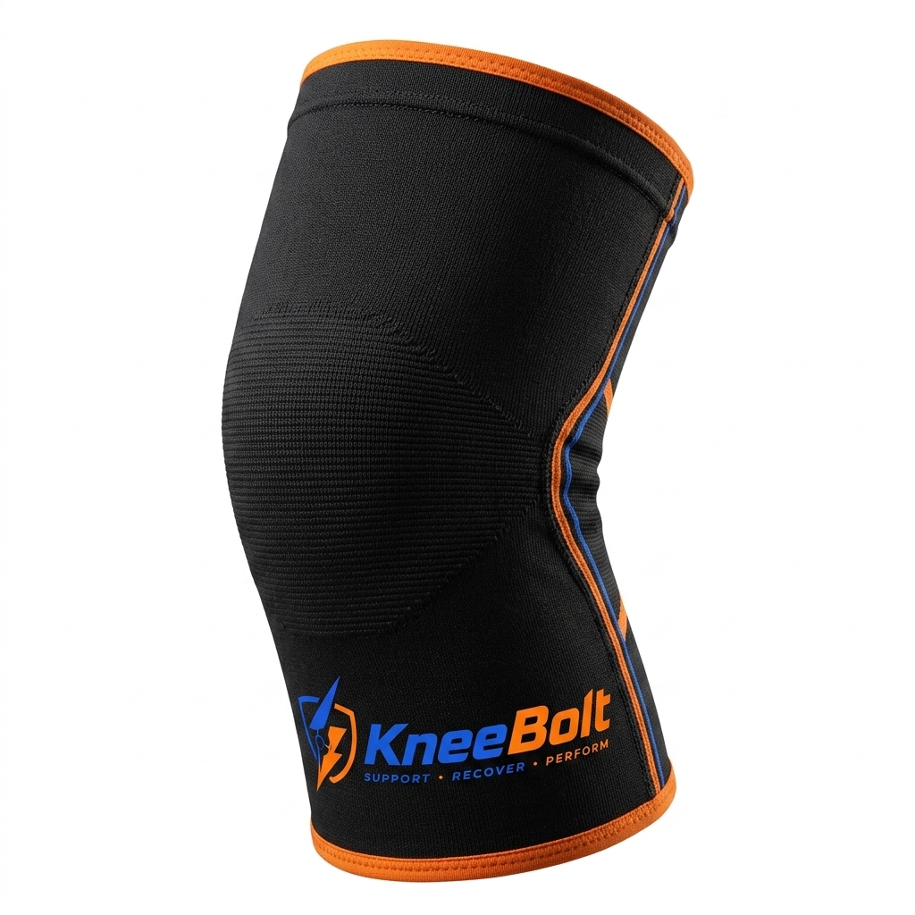KneeBolt Premium Compression Knee Cap for Joint Pain Relief & Arthritis Support (Men & Women)